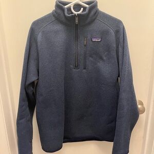 Men's Better Sweater® 1/4-Zip Fleece, Navy